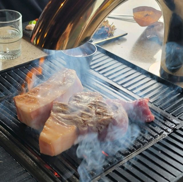 협재 바다를 보며 먹는 흑돼지구이 협재고기부엌🐷