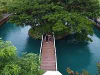 คาเฟ่นครปฐมบรรยากาศดี มีสระน้ำสีฟ้าขนาดใหญ่