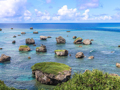 写真　風景　全紙サイズ　沖縄宮古島東平安名崎『翠玉のかなた』 写真 風景 全紙サイズ 沖縄宮古島東平安名崎『翠玉のかなた
