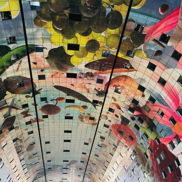 荷蘭🇳🇱鹿特丹 Rotterdam·知名特色設計建築🎨🌈 Markthal
