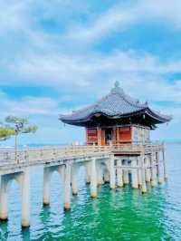 【絶景】美しき湖上の御堂！びわ湖の景勝地🌊🌕満月寺浮御堂