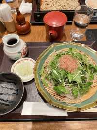 羽田ランチしゃきしゃきの葉わさびそば