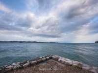 Sand Kicking at Kolovare Beach@Zadar, Croatia