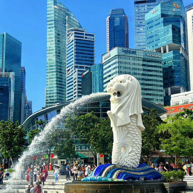 新加坡濱海灣魚尾獅公園：迷人景緻