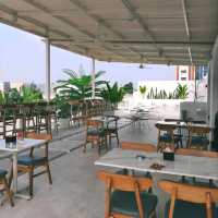 THE AREA IS QUITE SPACIOUS WITH INDOOR AND OUTDOOR SECTIONS