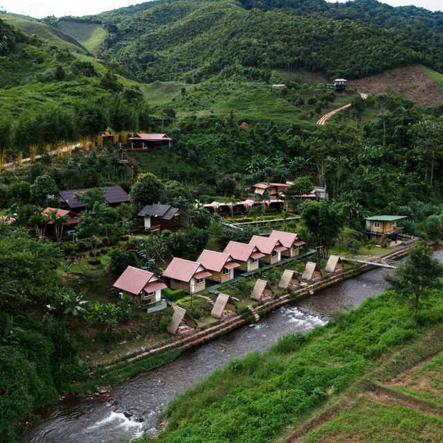 🏔️ที่พักสะปัน วิวภูเขา ติดลำธาร นอนฟังเสียงน้ำไหล