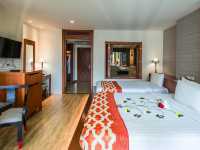 ที่พักที่ภายในโอบล้อมไปด้วยต้นไม้