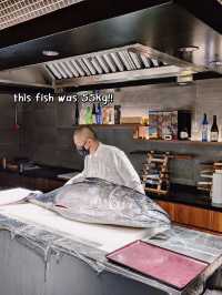 7 course omakase at $88‼️with tuna cutting show 🥩🔪