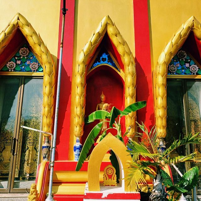泰國曼谷湄南河畔皇家古跡寺廟景點:Wat Wiset Kan，適合拍照📸打卡