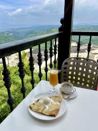 Crepe cafe with lake view!