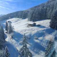Beautiful snow mountain in Grindelwald