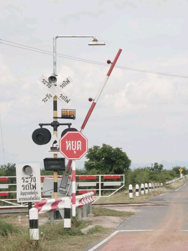 ถ่ายรูปที่แยกไฟแดง รถไฟลอยน้ำ เขื่อนป่าสักชลสิทธิ์