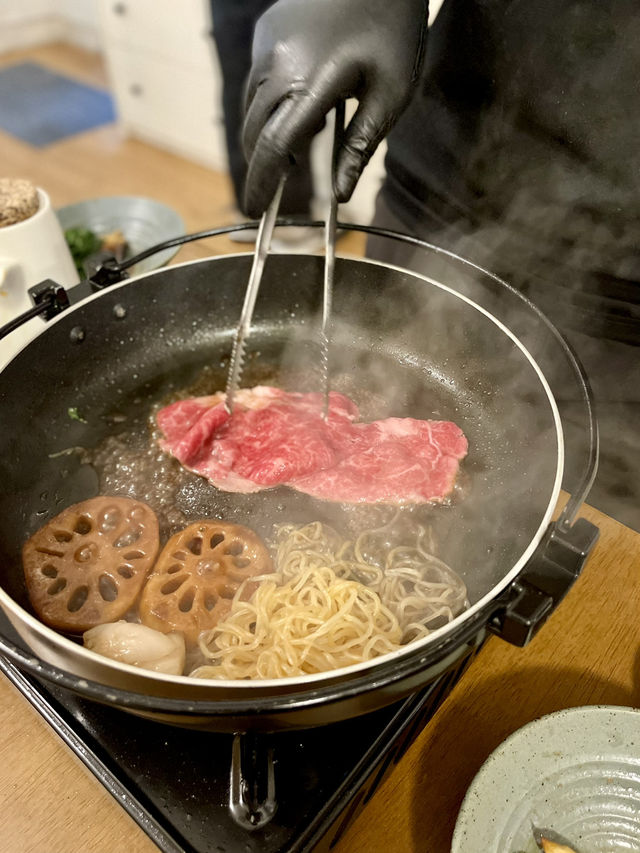 觀塘高質「關西風」日本A5和牛🖤 壽喜燒😍