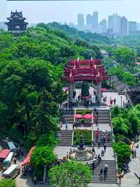 Exploring The Yellow Crane Tower, an iconic historical landmark in Wuhan, China. 