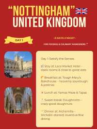 Nottingham itinerary 
