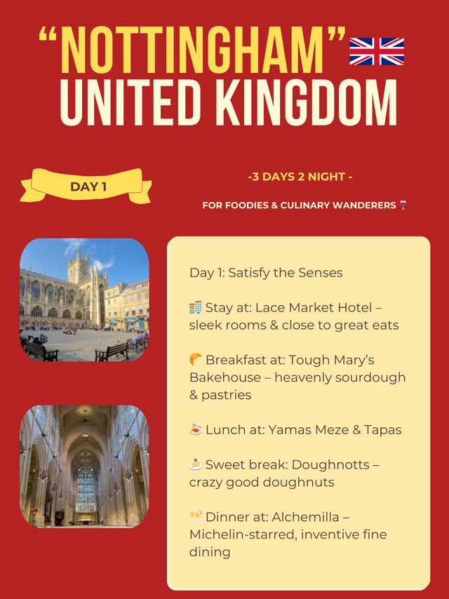 Nottingham itinerary 