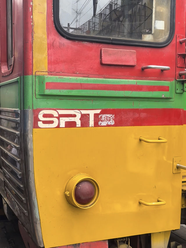 タイ🇹🇭バンコク近郊✨電車がスレスレ通る！🚃メークロン市場