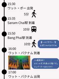 バンコク有名スポット巡りプラン