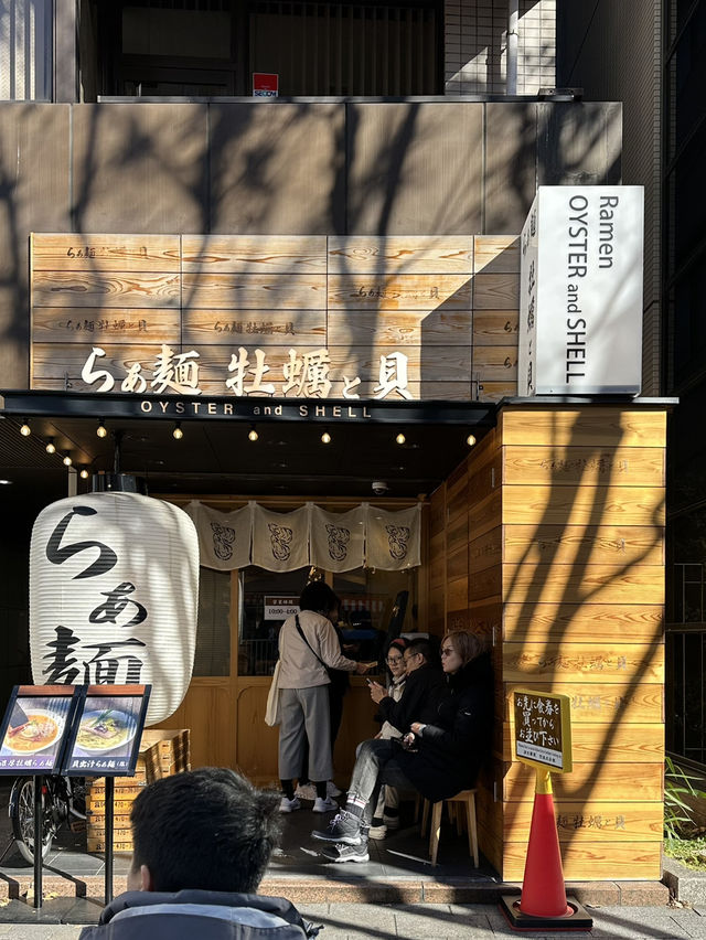 Most intense oyster ramen ever in Japan