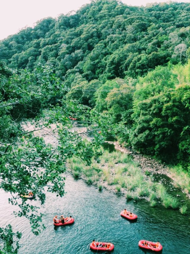 福建德化石龍溪漂流遊玩攻略，適合夏天玩