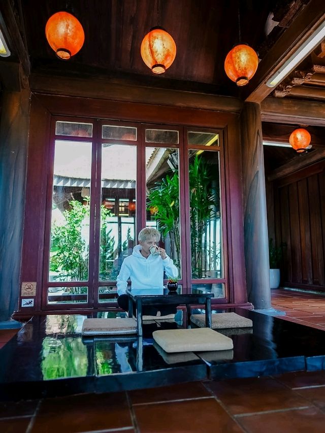 ร้านน้ำชาตรงทางขึ้นวัดหลินฟงเซ็น