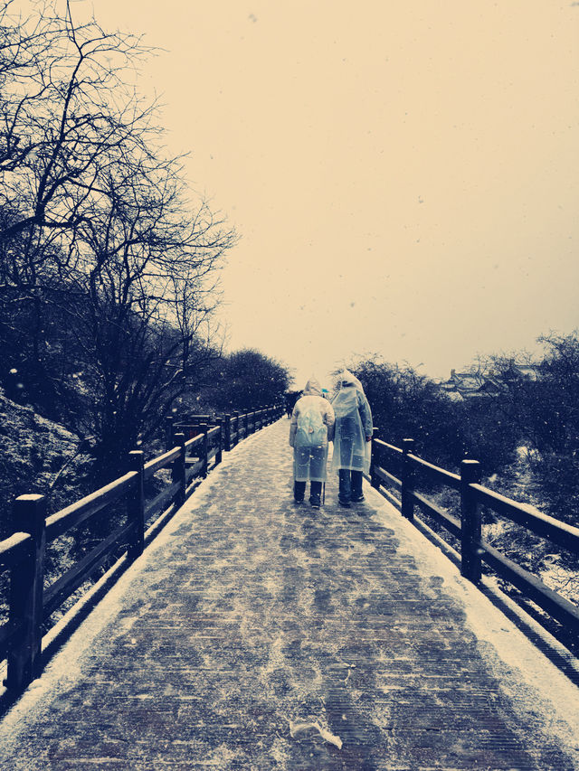 雪落古鎮，靜謐如詩：一場冬日裡的中國風夢境