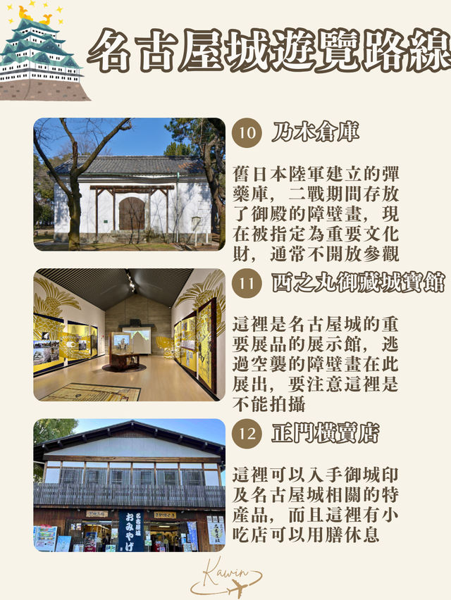 名古屋城路線懶人包🏯 名古屋城路線懶人包🏯