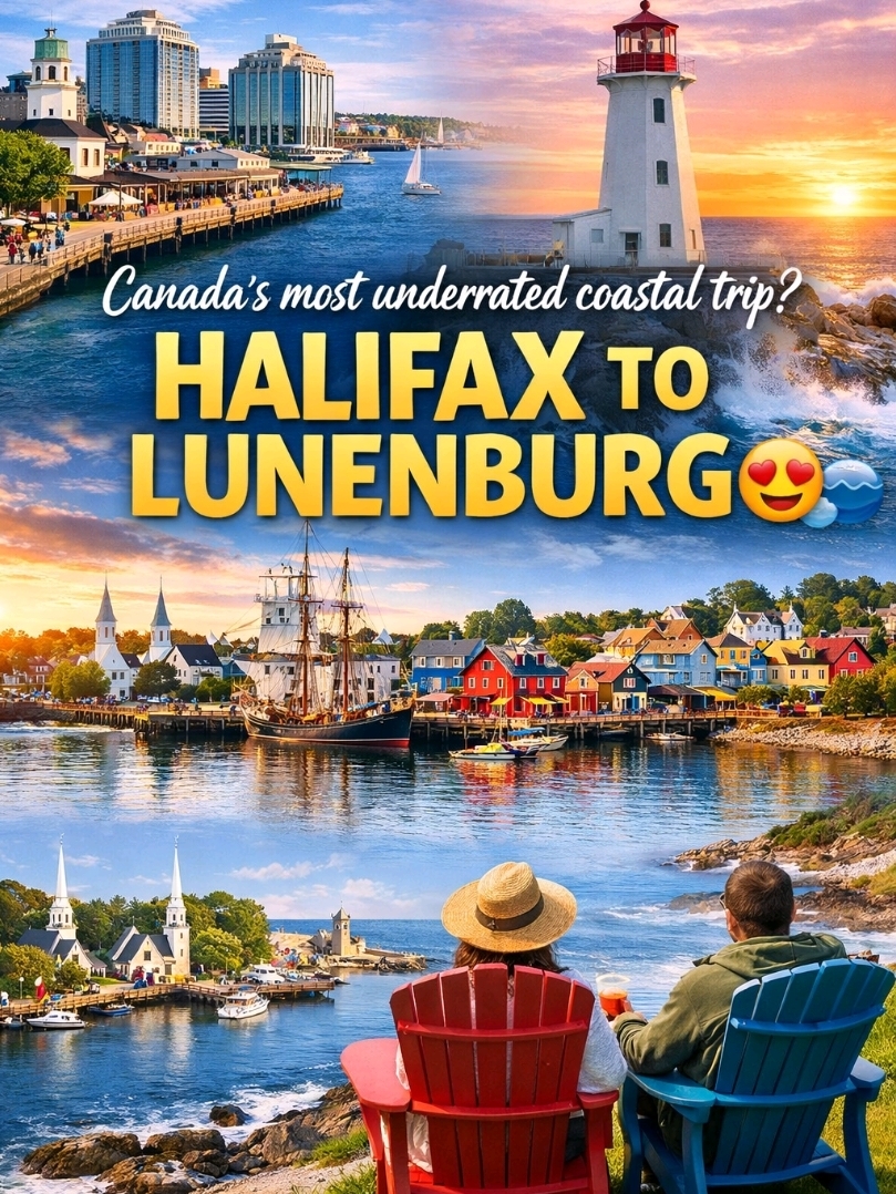 Canada’s most underrated coastal trip? Halifax to Lunenburg 😍🌊*