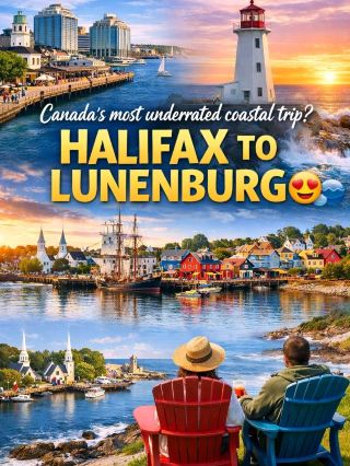 ทริปเที่ยวชายฝั่งที่คนไม่ค่อยรู้จักที่สุดในแคนาดา? จากแฮลิแฟกซ์ไปลูเนนเบิร์ก 😍🌊*