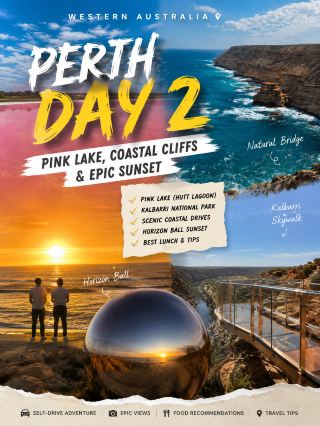 🇦🇺 Pink Lake, Ocean Cliffs & The Most Beautiful Sunset in WA 💗