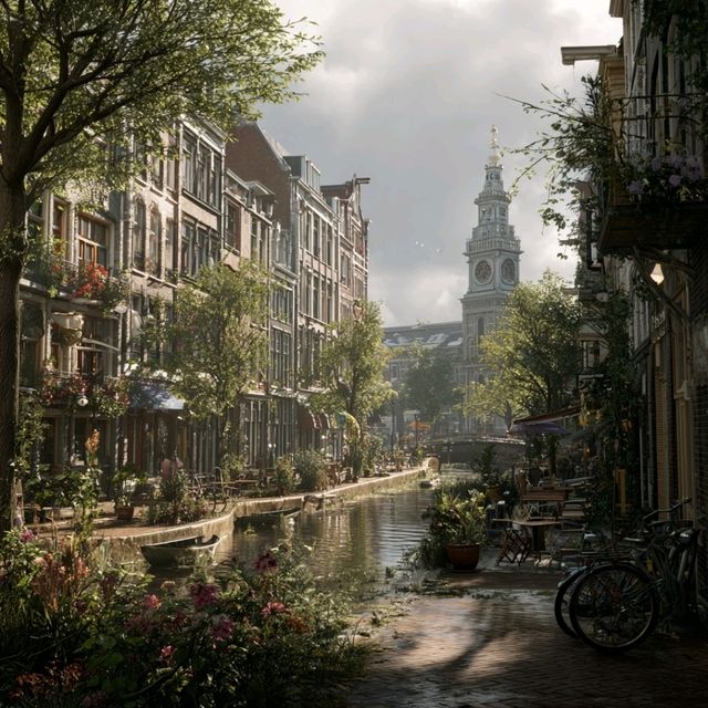 Amsterdam’s All-Weather Art and Adventure Stroll 🌧️🚴‍♂️