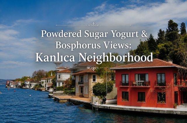 Powdered Sugar Yogurt & Bosphorus Views: Kanlıca Neighborhood