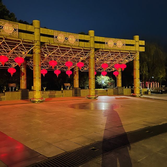 A Temple with a beautiful Night View 