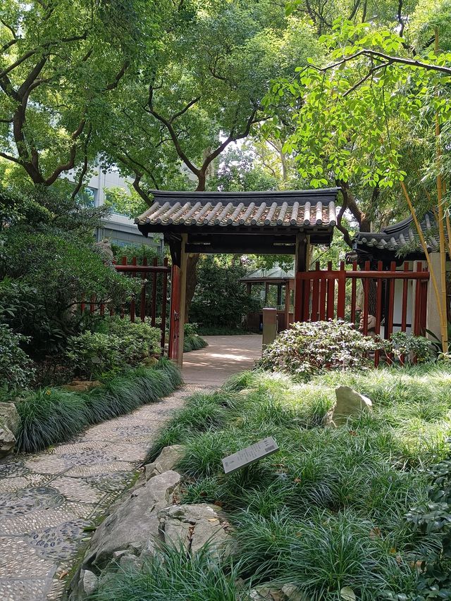 繁華靜安寺，幽靜八景園