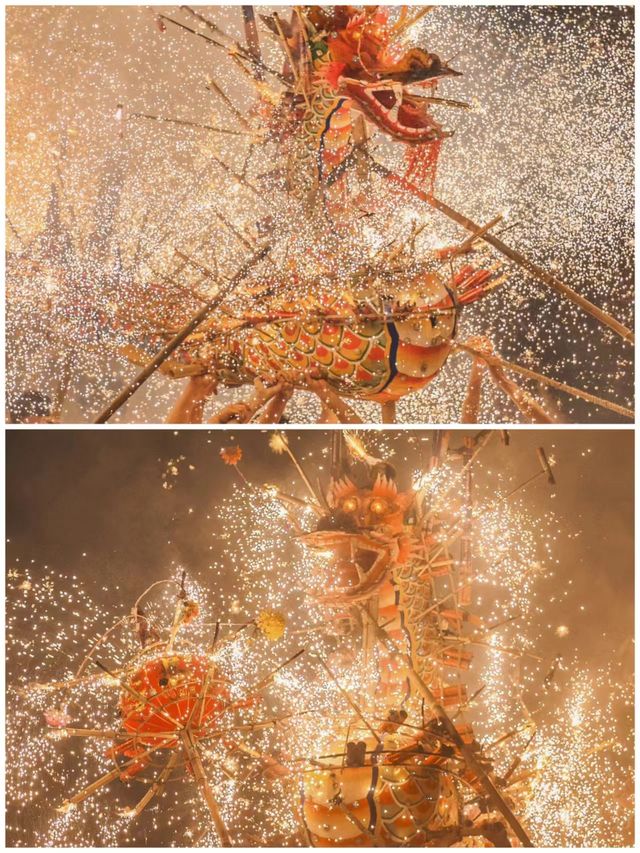 煙花火龍舞人間我看到了一場震撼的非遺