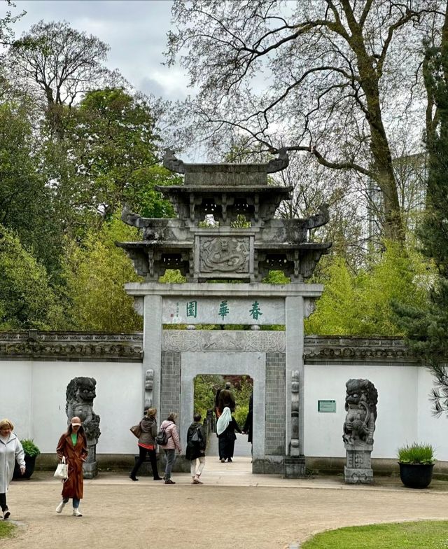It seems as if I haven't left the country, as I find myself in a Chinese garden in Frankfurt. I am bewildered. 😵