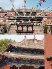 號稱塞外小五台，庫倫三大寺。