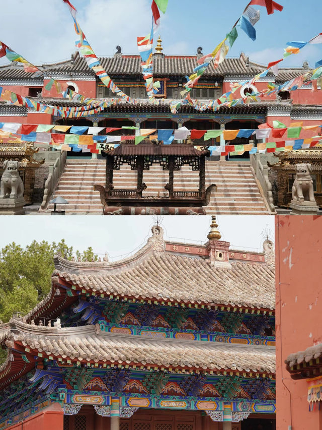 號稱塞外小五台，庫倫三大寺。