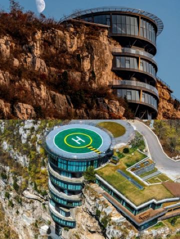 懸在空中的崖壁酒店，歷史與奢華的完美融合。