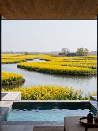 Stay at a Xinghua Water Town B&B, Unlock the Parent-Child Lazy Guide to the Water Flower Sea