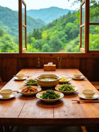 龍蒼溝の宝物避暑民宿｜窓を開ければ山が見え、外に出ればすぐに渓流を歩ける