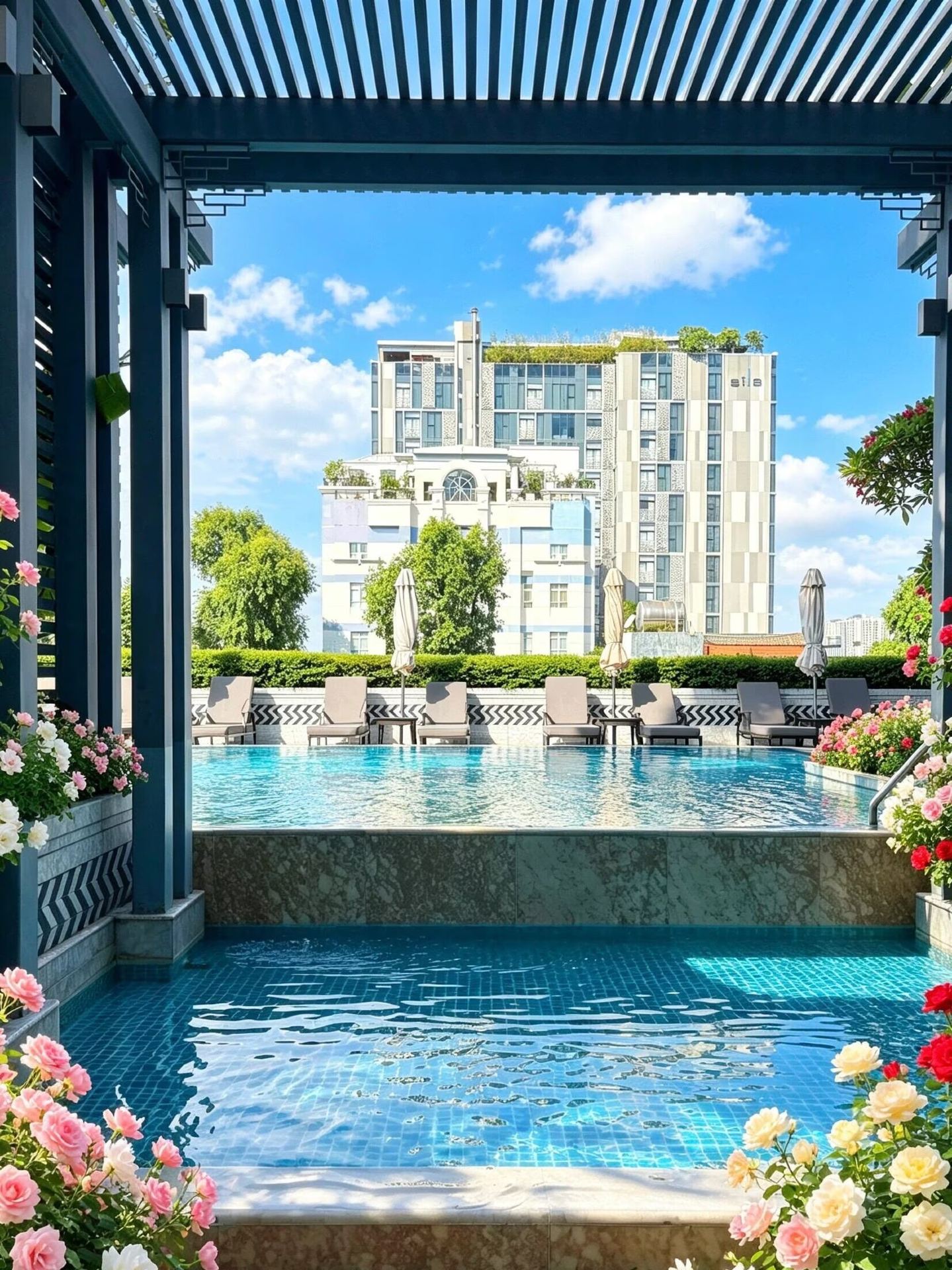 Saigon! A hidden gem of a French-style hotel tucked away in an alley!