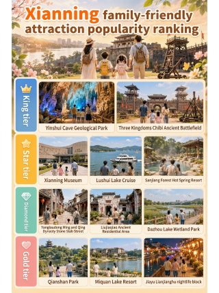 Wisata Keluarga di Xianning, Hubei: Panduan untuk Menghindari Kesalahan Umum Saat Berlibur dengan Anak-Anak. Jelajahi Xianning, Hubei bersama keluarga Anda: gua, situs bersejarah Tiga Kerajaan, pemandian air panas, dan desa-desa kuno, semuanya dalam satu tempat.