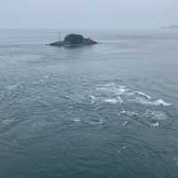 Amazing whirlpool in the sea