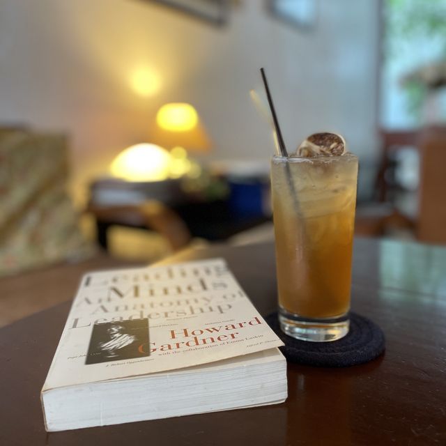 A cafe full of books