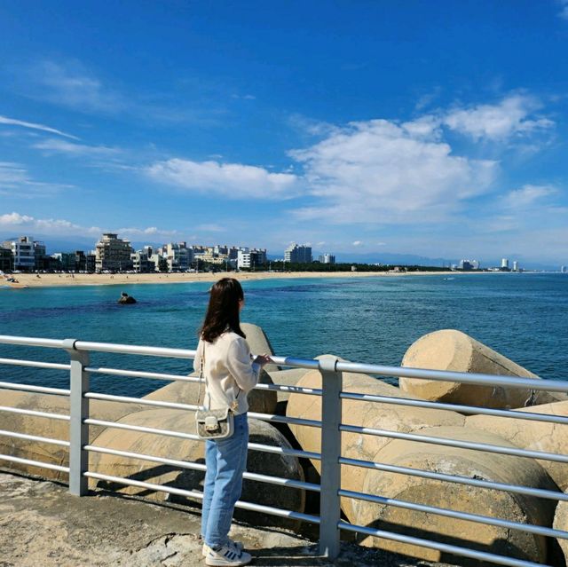 맑은 하늘과 깨끗한 바다가 일품이였던 강릉 라미아까사