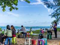 ตลาดเช้าวิวสวย "ตลาดชิงปลา" หาดในยาง 