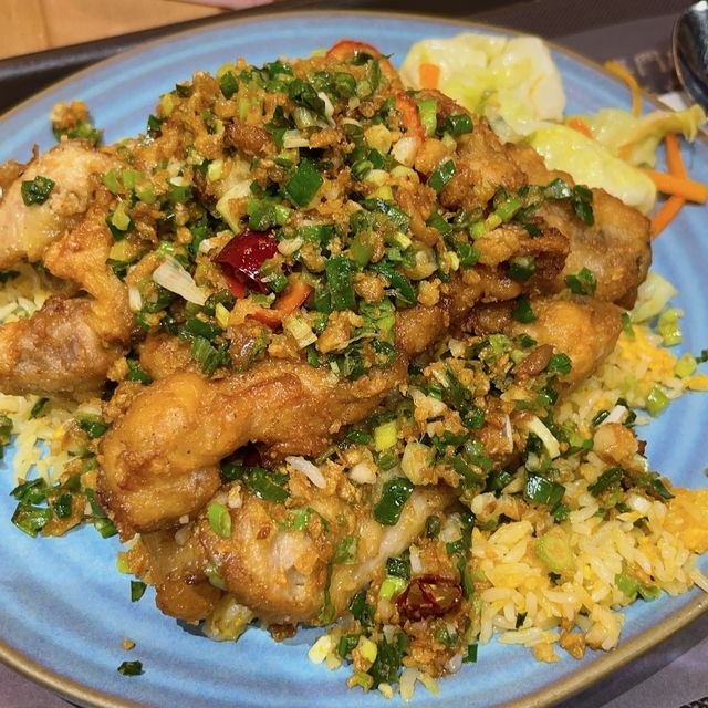 好出色嘅椒鹽豬扒炒飯 @ 金飯館