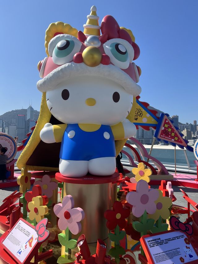 Hello Kitty 50周年‼️祈求好運氣😎海港城新年打卡位