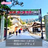 【宮島ロープウェイ/広島県】御神体の弥山へと誘う道